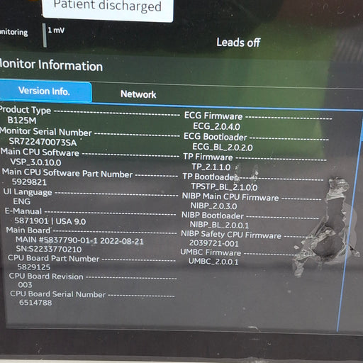 GE Healthcare GE Healthcare B125M Patient Monitor Patient Monitors reLink Medical