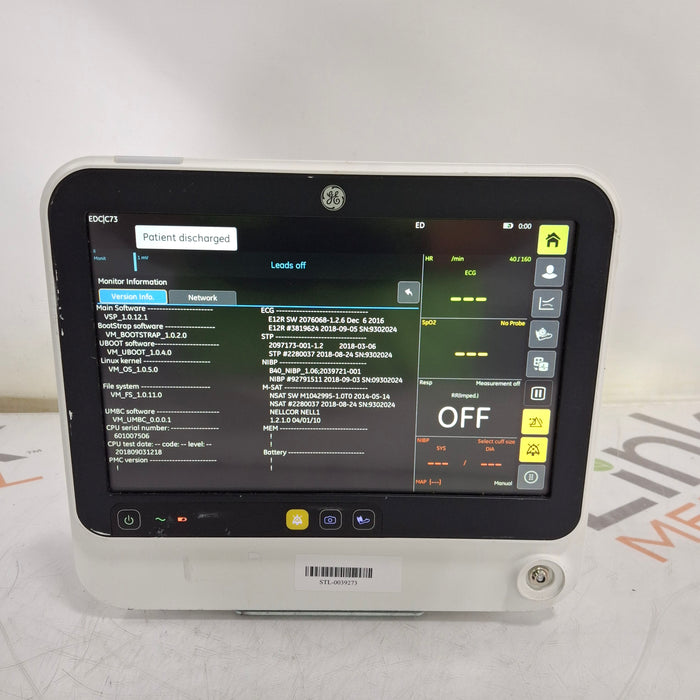 GE Healthcare B125 Patient Monitor