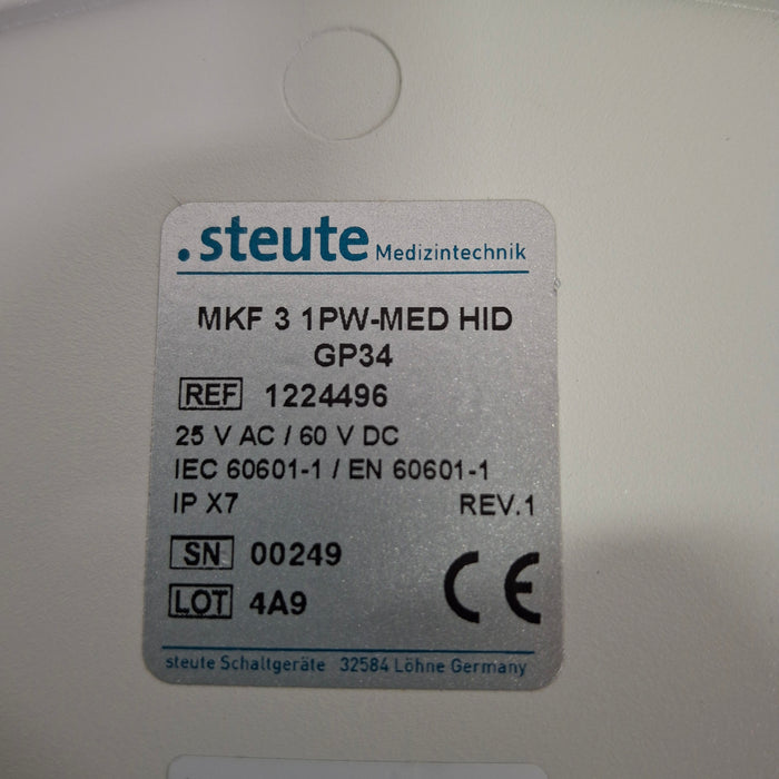 Steute Steute MKF 3 1 PW-MED HID Foot Pedal Surgical Equipment reLink Medical