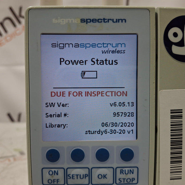 Baxter Sigma Spectrum 6.05.13 without Battery Infusion Pump