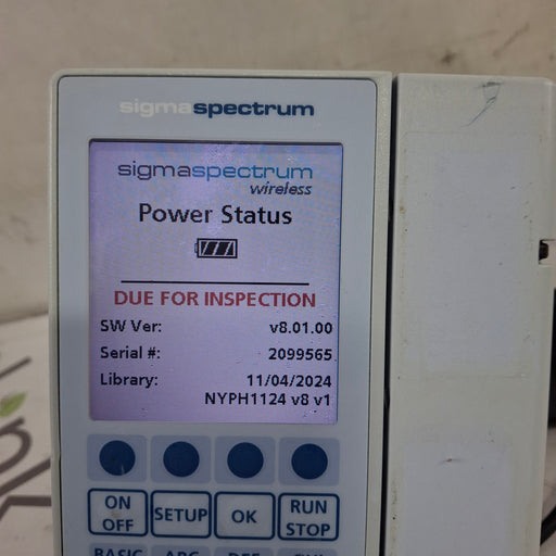Baxter Baxter Sigma Spectrum 8.01.00 w/o Battery Infusion Pump Infusion Pump reLink Medical