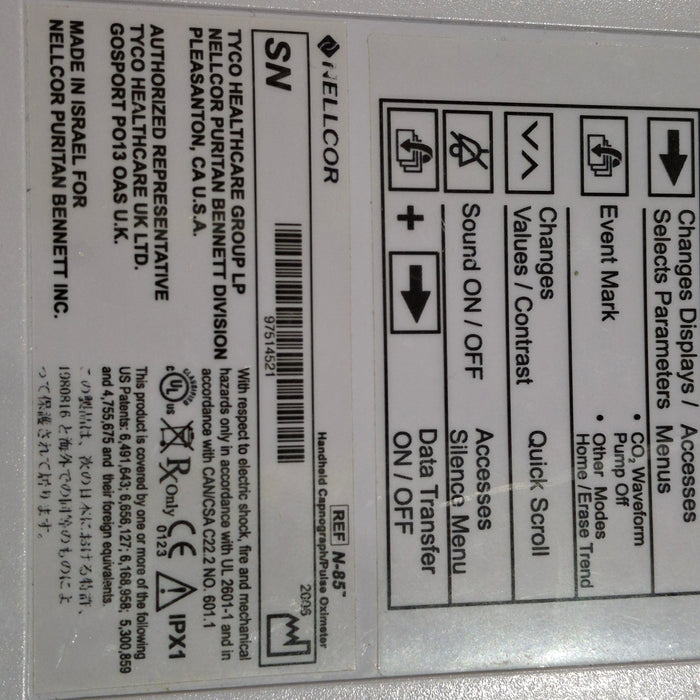 Nellcor Nellcor N-85 Pulse Oximeter Patient Monitors reLink Medical