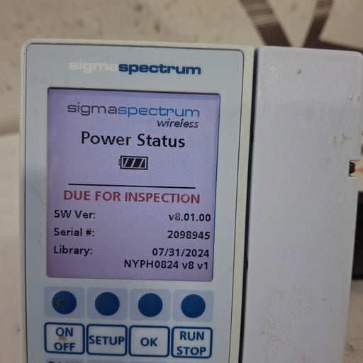 Baxter Baxter Sigma Spectrum 8.01.00 w/o Battery Infusion Pump Infusion Pump reLink Medical