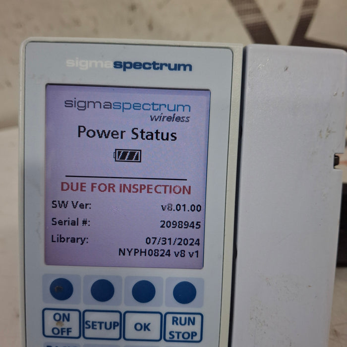 Baxter Baxter Sigma Spectrum 8.01.00 w/o Battery Infusion Pump Infusion Pump reLink Medical
