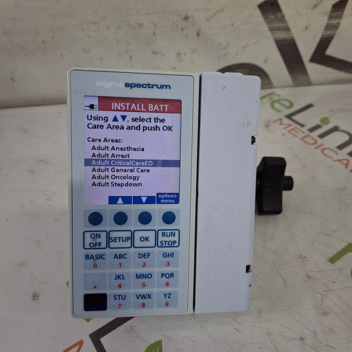 Baxter Baxter Sigma Spectrum 8.01.00 w/o Battery Infusion Pump Infusion Pump reLink Medical