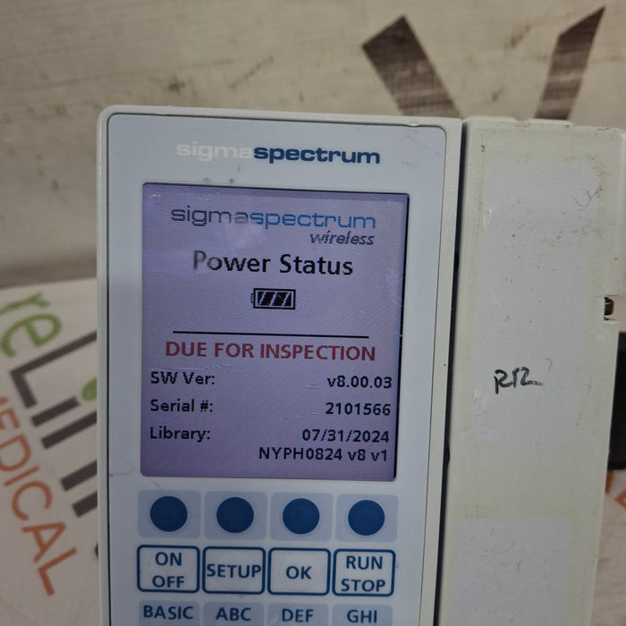 Baxter Baxter Sigma Spectrum 8.00.03 w/o Battery Infusion Pump Infusion Pump reLink Medical