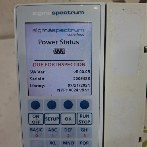 Baxter Baxter Sigma Spectrum 8.00.05 w/o Battery Infusion Pump Infusion Pump reLink Medical