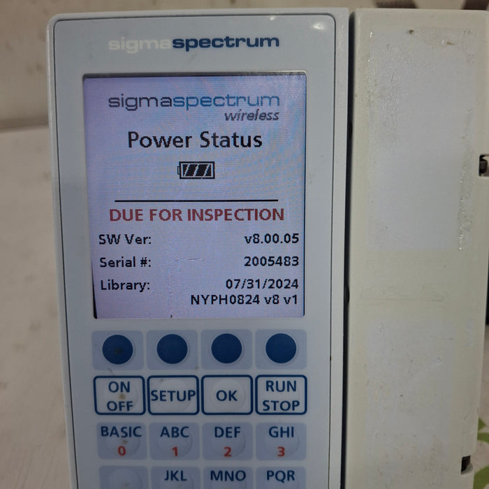 Baxter Baxter Sigma Spectrum 8.00.05 w/o Battery Infusion Pump Infusion Pump reLink Medical