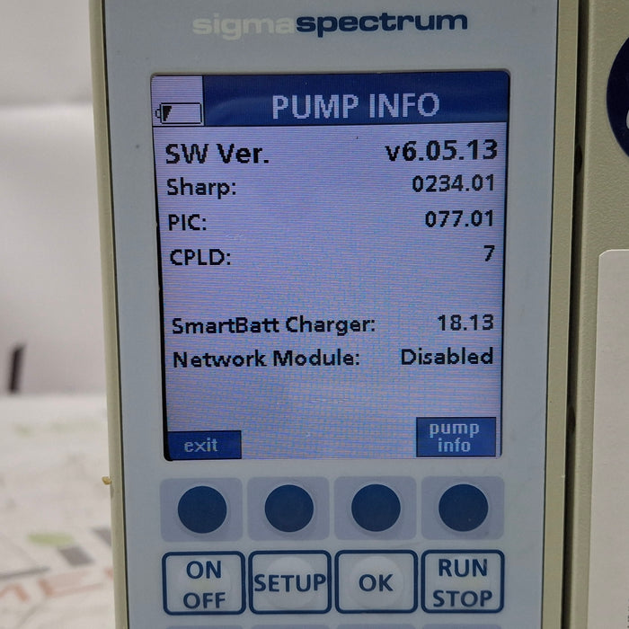 Baxter Baxter Sigma Spectrum 6.05.13 with A/B/G/N Battery Infusion Pump Infusion Pump reLink Medical