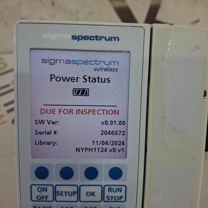 Baxter Baxter Sigma Spectrum 8.01.00 w/o Battery Infusion Pump Infusion Pump reLink Medical