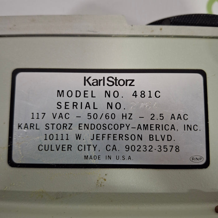 Karl Storz Karl Storz 481C Miniature Light Source Surgical Equipment reLink Medical