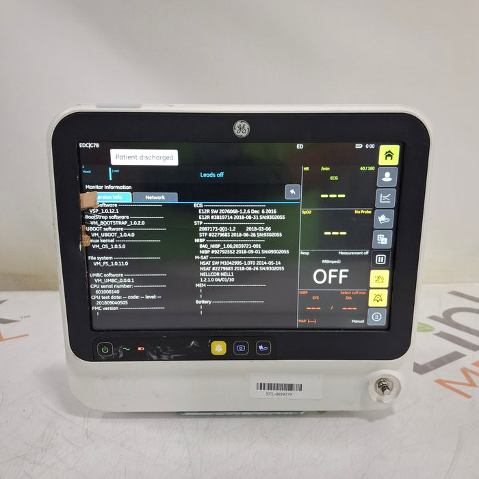 GE Healthcare B125 Patient Monitor