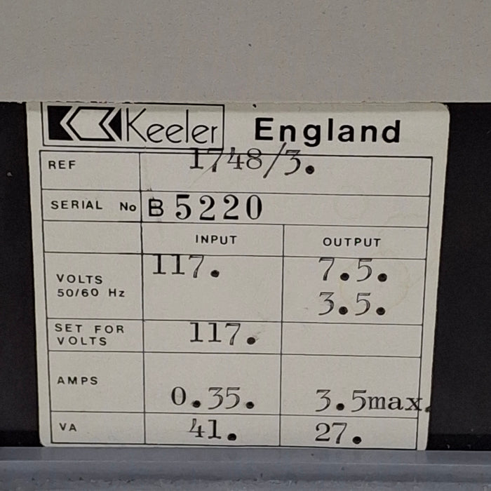Keeler Dualite Indirect Opthalmoscope