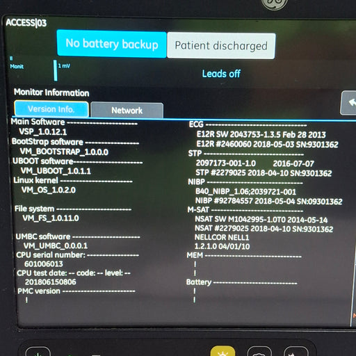 GE Healthcare GE Healthcare B125 Patient Monitor Patient Monitors reLink Medical