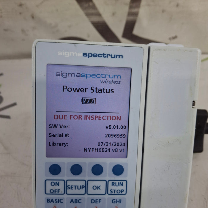 Baxter Baxter Sigma Spectrum 8.01.00 w/o Battery Infusion Pump Infusion Pump reLink Medical