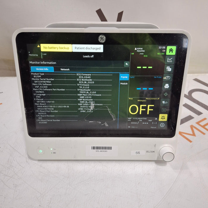 GE Healthcare GE Healthcare B125M Patient Monitor Patient Monitors reLink Medical