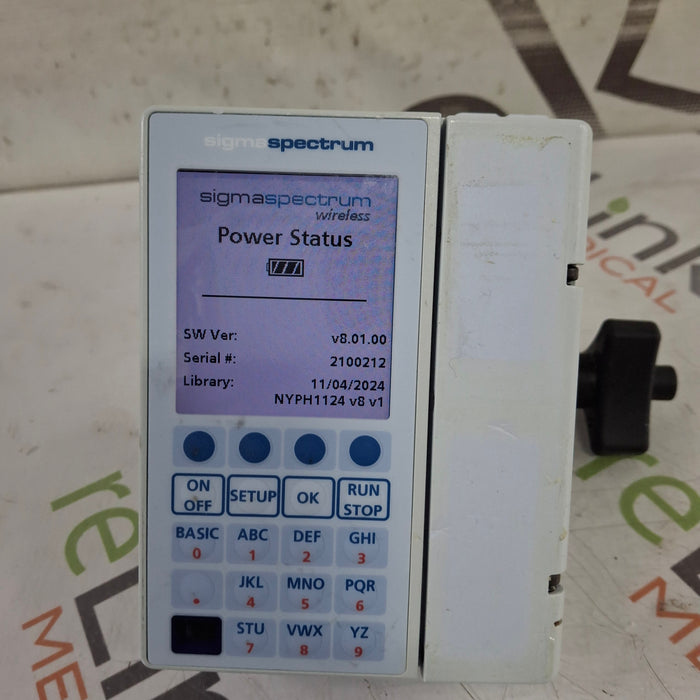 Baxter Baxter Sigma Spectrum 8.01.00 w/o Battery Infusion Pump Infusion Pump reLink Medical