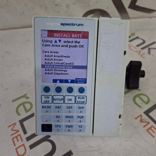 Baxter Baxter Sigma Spectrum 8.01.00 w/o Battery Infusion Pump Infusion Pump reLink Medical