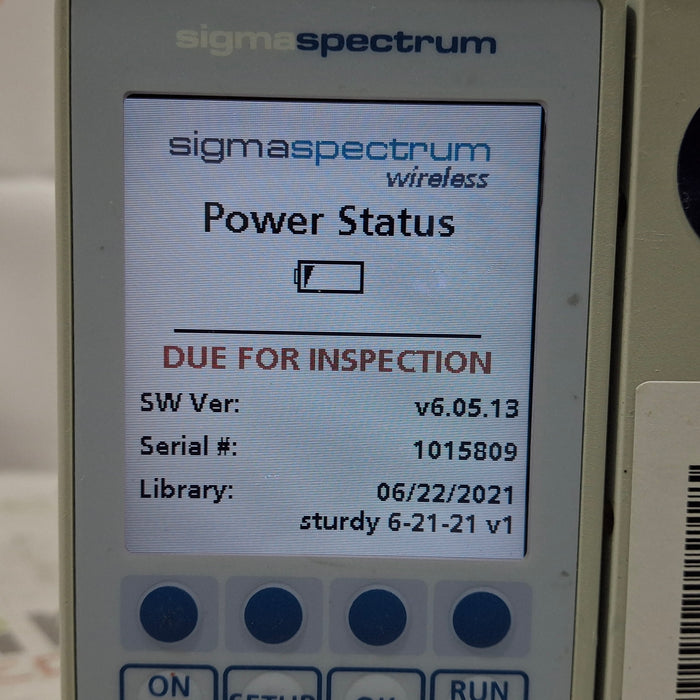 Baxter Sigma Spectrum 6.05.13 with A/B/G/N Battery Infusion Pump