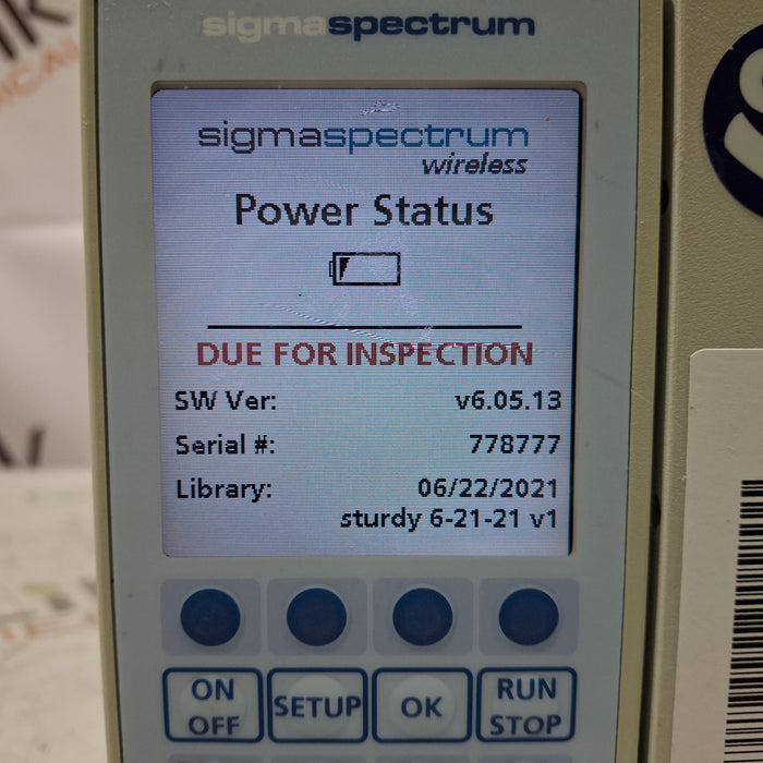Baxter Baxter Sigma Spectrum 6.05.13 with A/B/G/N Battery Infusion Pump Infusion Pumps reLink Medical