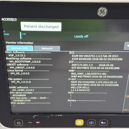 GE Healthcare GE Healthcare B125 Patient Monitor Patient Monitors reLink Medical