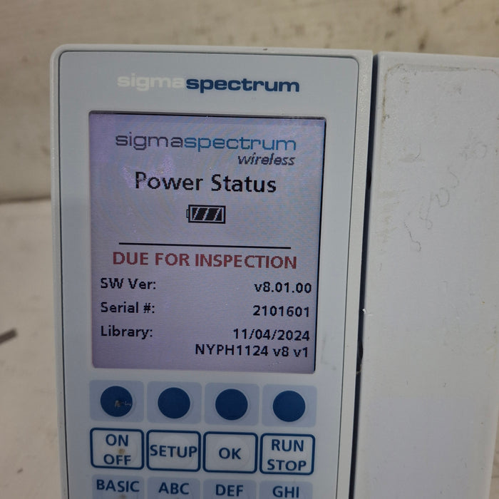 Baxter Baxter Sigma Spectrum 8.01.00 w/o Battery Infusion Pump Infusion Pump reLink Medical