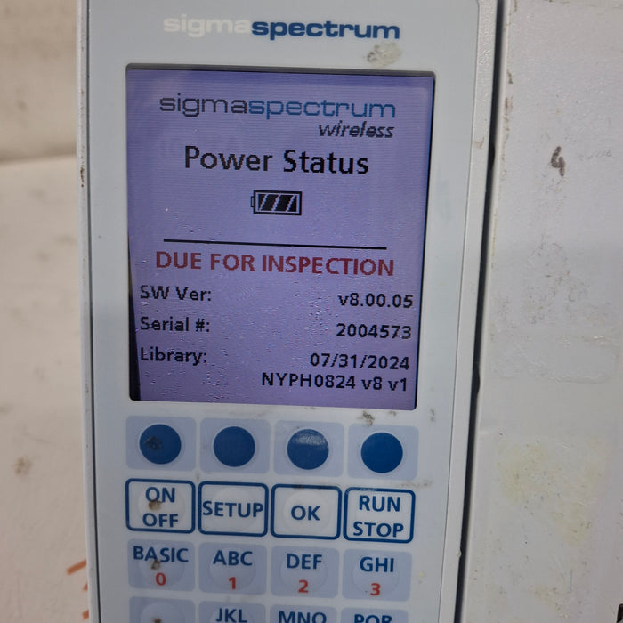 Baxter Baxter Sigma Spectrum 8.00.05 w/o Battery Infusion Pump Infusion Pumps reLink Medical