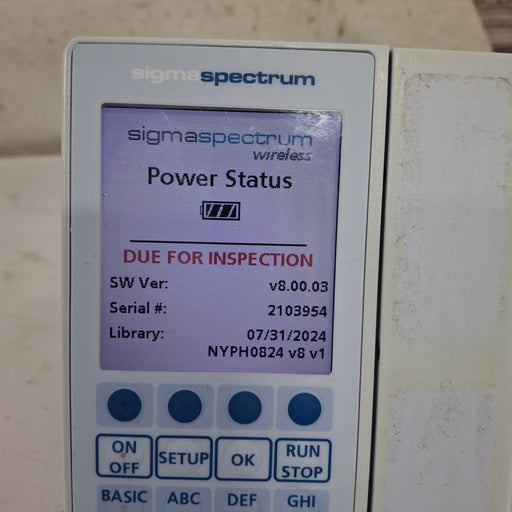 Baxter Baxter Sigma Spectrum 8.00.03 w/o Battery Infusion Pump Infusion Pump reLink Medical