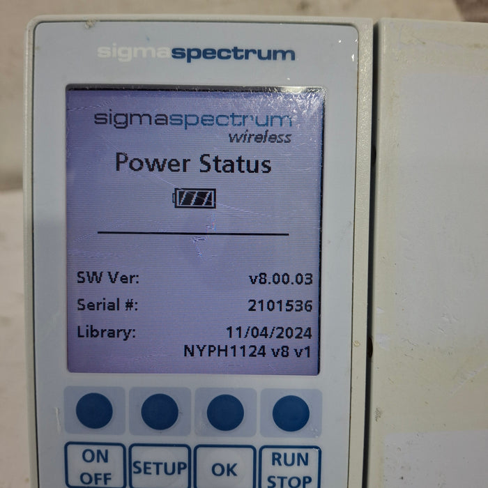 Baxter Sigma Spectrum 8.00.03 w/o Battery Infusion Pump