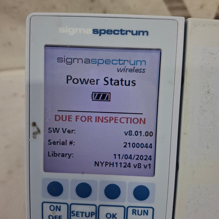 Baxter Baxter Sigma Spectrum 8.01.00 w/o Battery Infusion Pump Infusion Pump reLink Medical
