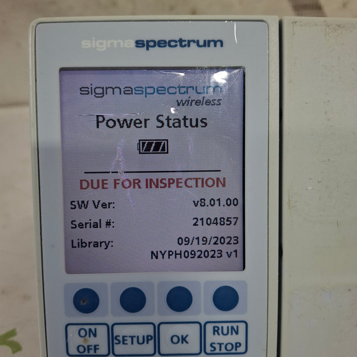 Baxter Baxter Sigma Spectrum 8.01.00 w/o Battery Infusion Pump Infusion Pumps reLink Medical