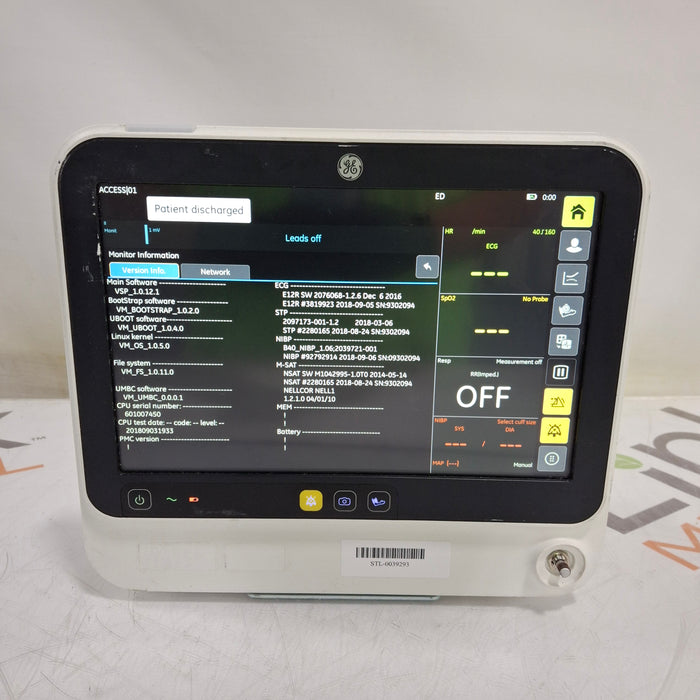 GE Healthcare B125 Patient Monitor