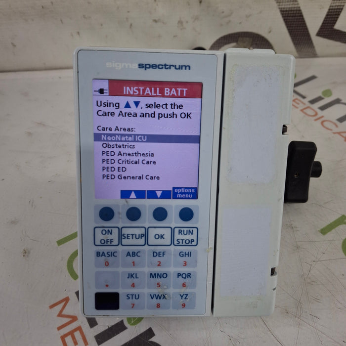 Baxter Sigma Spectrum 8.00.03 w/o Battery Infusion Pump