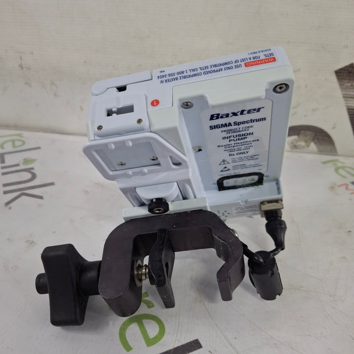 Baxter Baxter Sigma Spectrum 8.01.00 w/o Battery Infusion Pump Infusion Pump reLink Medical