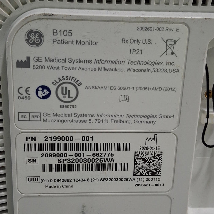GE Healthcare GE Healthcare B105 Patient Monitor Patient Monitors reLink Medical