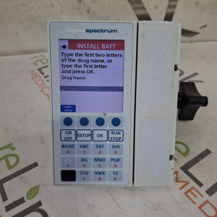 Baxter Baxter Sigma Spectrum 8.00.03 w/o Battery Infusion Pump Infusion Pump reLink Medical