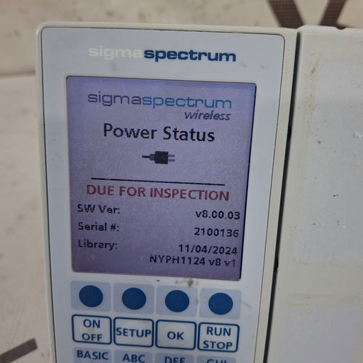 Baxter Baxter Sigma Spectrum 8.00.03 w/o Battery Infusion Pump Infusion Pump reLink Medical