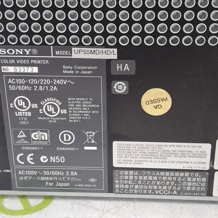Sony Sony UP-55MD/HD/L Color Video Graphic Printer CR and Imagers reLink Medical