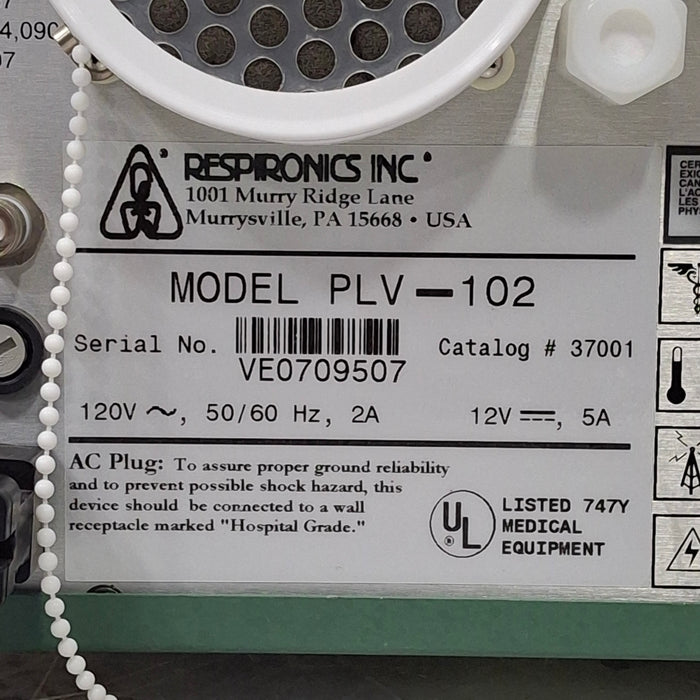 LifeCare LifeCare PLV-102 Ventilator Respiratory reLink Medical
