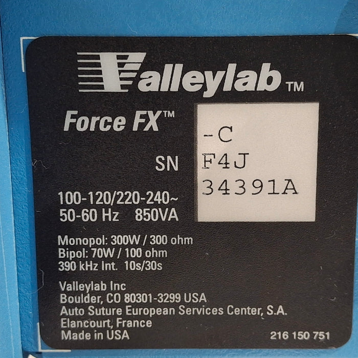 Covidien Valleylab Force FX-C Electrosurgical Generator