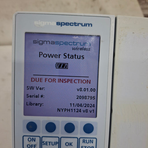 Baxter Baxter Sigma Spectrum 8.01.00 w/o Battery Infusion Pump Infusion Pumps reLink Medical