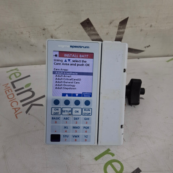 Baxter Baxter Sigma Spectrum 8.00.03 w/o Battery Infusion Pump Infusion Pump reLink Medical