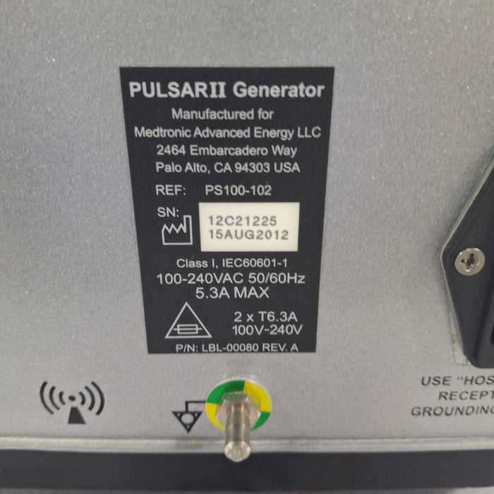 Medtronic PEAK Plasmablade Pulsar II Peak Surgery System