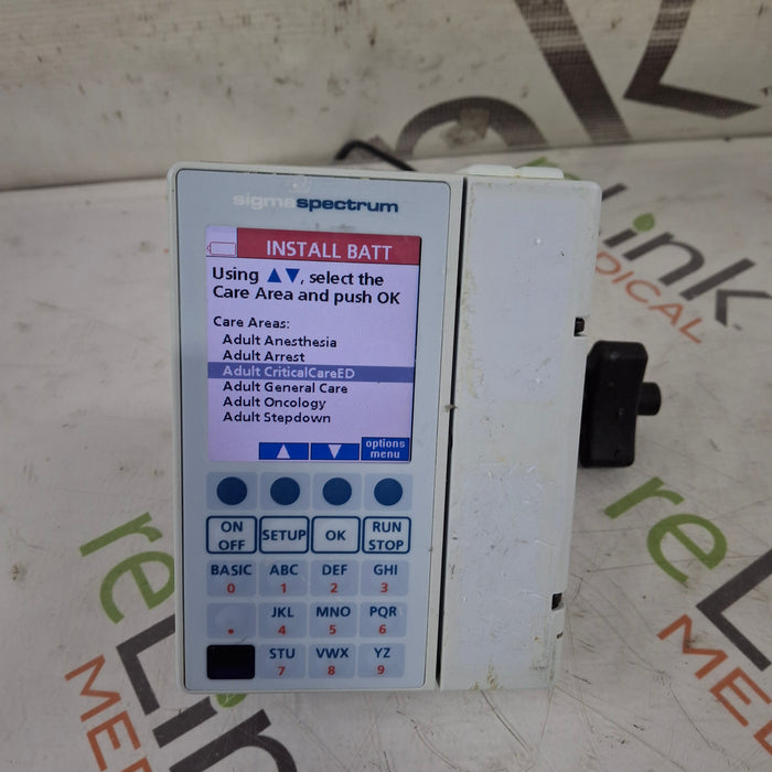 Baxter Baxter Sigma Spectrum 8.00.03 w/o Battery Infusion Pump Infusion Pump reLink Medical