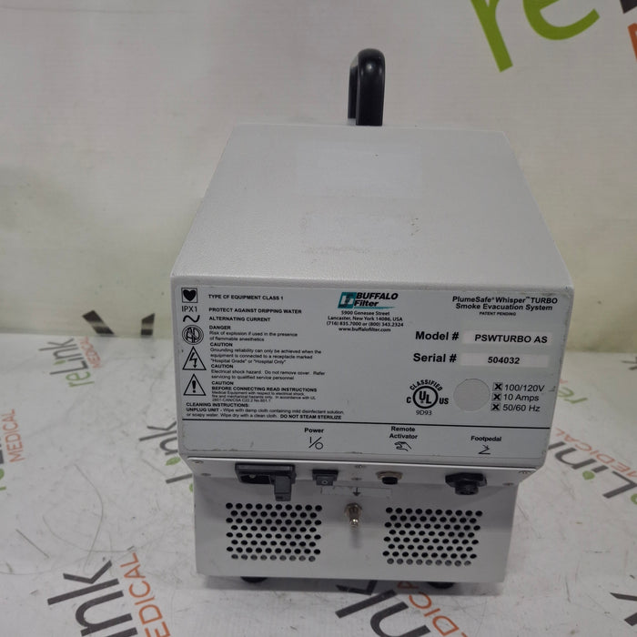 Buffalo Filter PWSTURBO AS Smoke Evacuation System