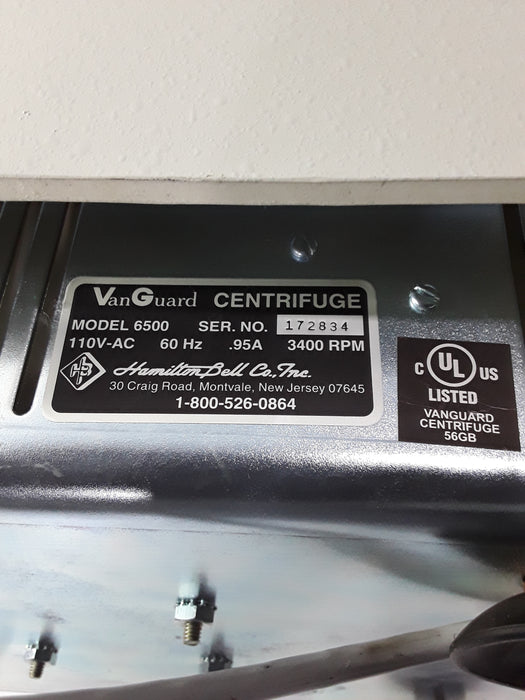 Hamilton Bell Co., Inc Hamilton Bell Co., Inc VanGuard V6500 Centrifuge Centrifuges reLink Medical