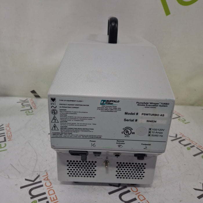 Buffalo Filter Buffalo Filter PWSTURBO AS Smoke Evacuation System Surgical Equipment reLink Medical