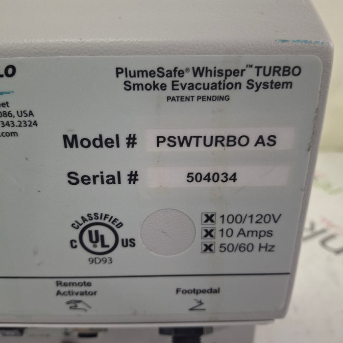 Buffalo Filter Buffalo Filter PWSTURBO AS Smoke Evacuation System Surgical Equipment reLink Medical