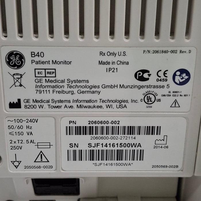 GE Healthcare GE Healthcare B40 Patient Monitor Patient Monitors reLink Medical