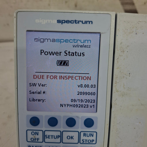 Baxter Baxter Sigma Spectrum 8.00.03 w/o Battery Infusion Pump Infusion Pump reLink Medical